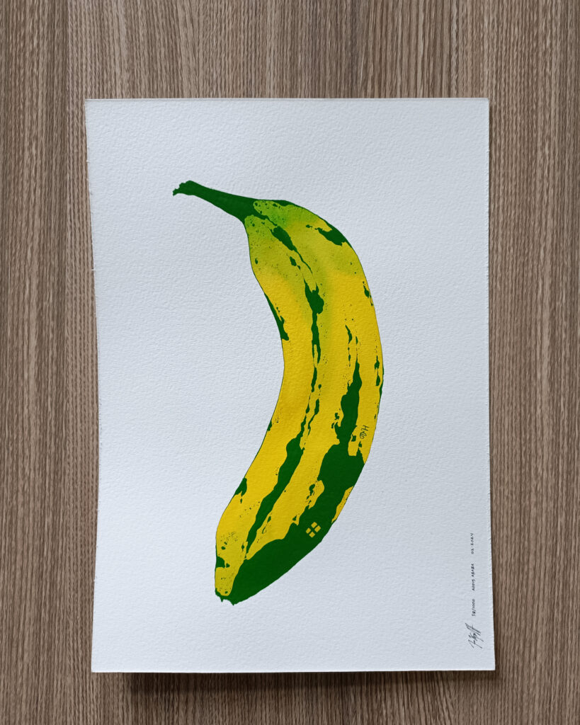 Vestpaa Studio Original Artwork Watercolor No. 58, Banana Artwork, Banana Painting, Watercolour bananas